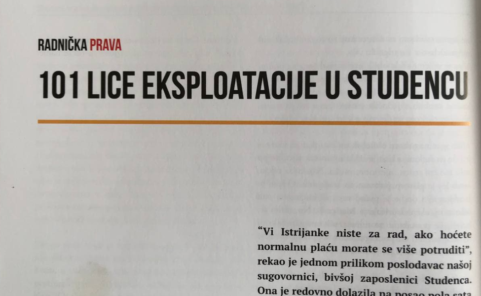 Large 101 lice eksploatacije u studencu