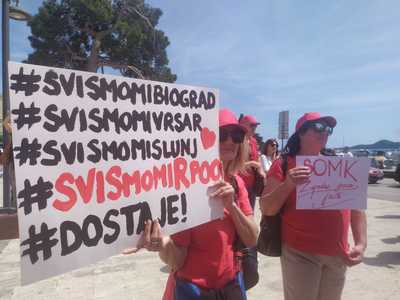 Medium prosvjed biograd na moru