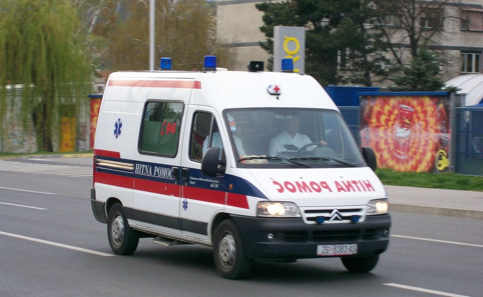 Large ambulance in zagreb
