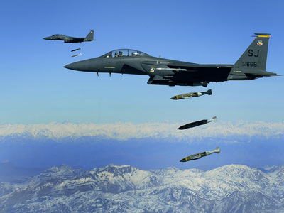 Medium 335th fighter squadron f 15e s drop jdam s on an insurgent cave